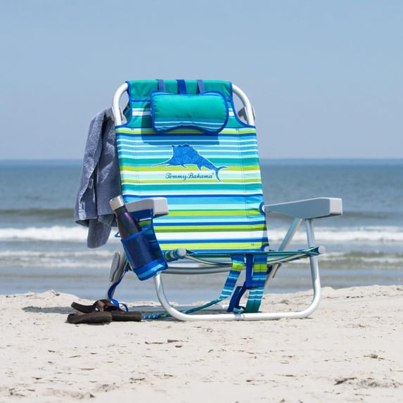 Tommy Bahama 2 Pack Backpack Beach Chair 5 Position Chair, Including