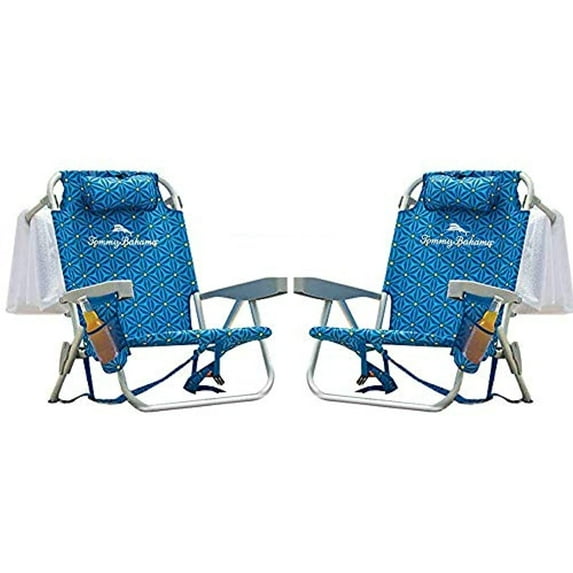 Tommy Bahama 5 Position Pineapple Print Beach Chair