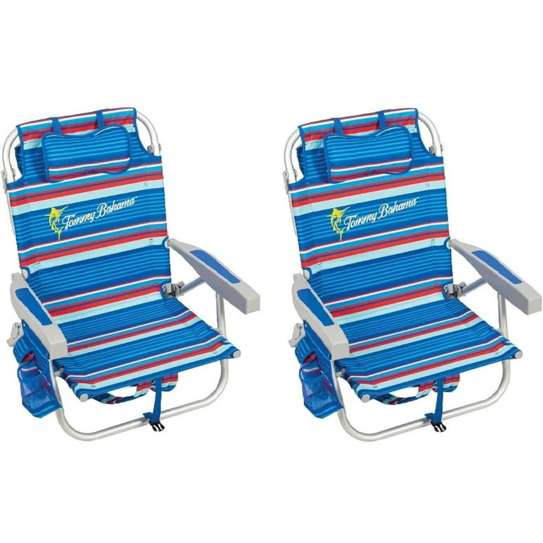 Tommy Bahama Beach Chair Set, Reclining Positions, Cell Phone