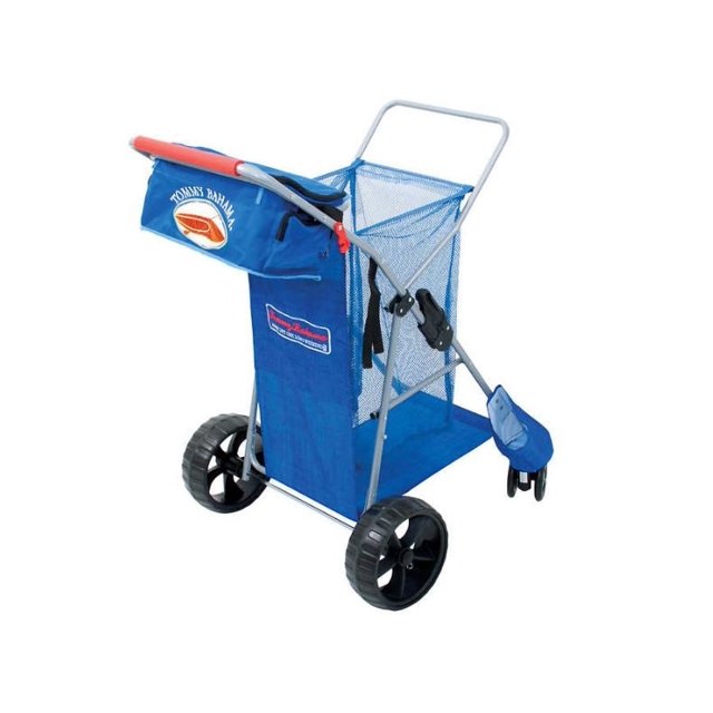 Tommy Bahama All Terrain Beach Cart Extra Wide Wheels Wagon Tote 100lb