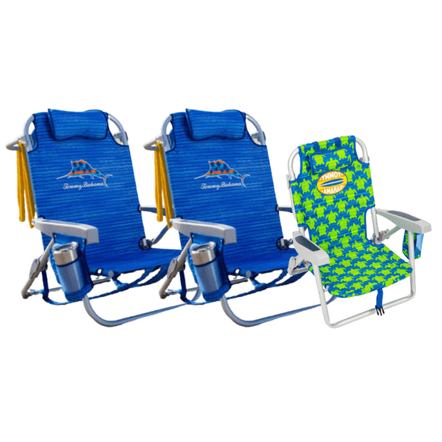 Tommy Bahama Backpack Beach Chair 3 Pack New 2022