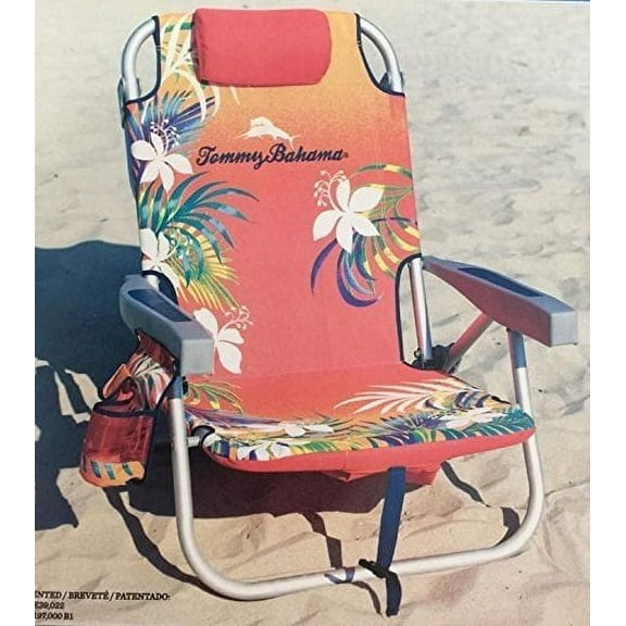 Tommy Bahama Backpack Beach Chair, Red