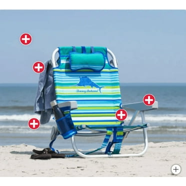 Tommy Bahama Beach Chair 2-pack Aqua Stripes