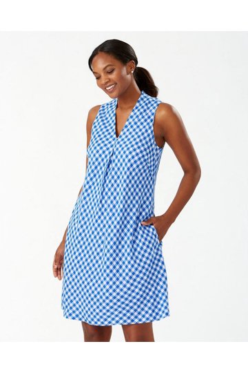 white christmas dresses Tommy Bahama Darcy Coastal Tiles Sleeveless Dress Como Blue