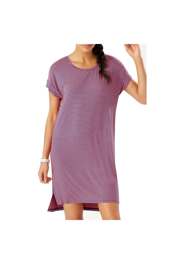 Cassia Striped T-shirt Dress, Tutti Frutti, Small