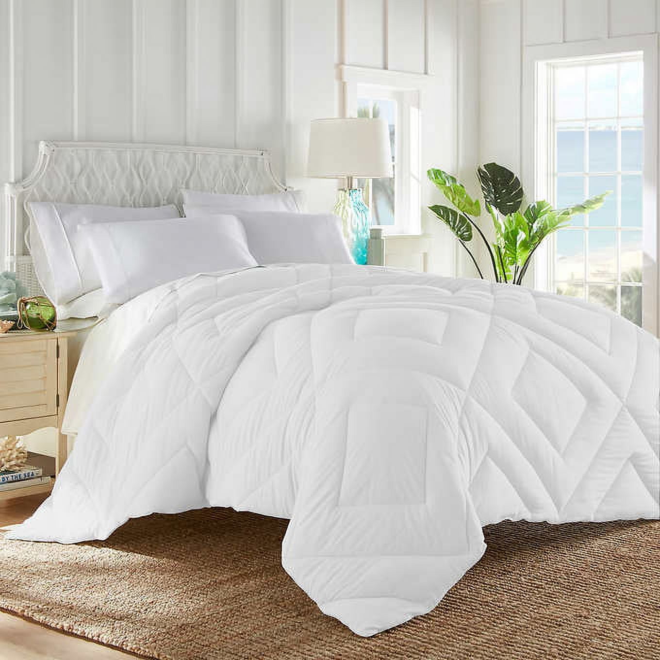 Tommy Bahama Home Coastal Cozy Down Alternative Comforter White Queen 90 x98 Walmart