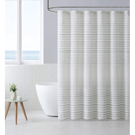 Tommy Bahama Home Fabric Shower Curtain 60% Cotton 40% Polyester 72x72 Striped