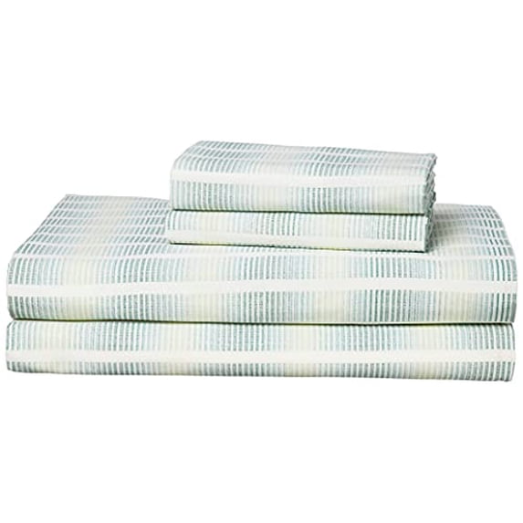 Tommy Bahama Home Percale Collection Sheet Set-100% Cotton, Crisp & Cool, Lightweight & Moisture-Wicking Bedding, King, Off The Grid