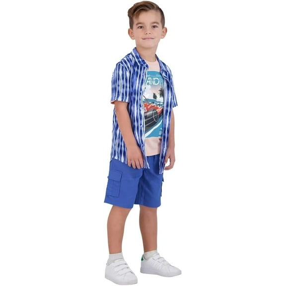 Tommy Bahama Kids 3-piece Split Collar Set (Blue, 2T)