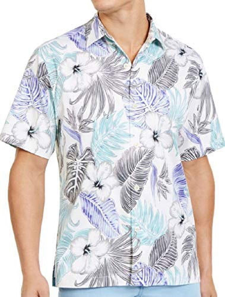 Tommy Bahama Konkan Jungle Silk Blend Camp Shirt (Color Continental