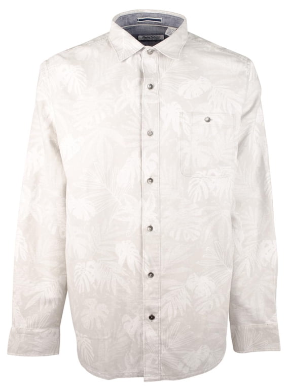 Long Sleeve Canyon Beach Cloudy Fronds Stretch Flannel Camp Shirt US, Alpha, XX-Large, Regular, Regular, Asheen