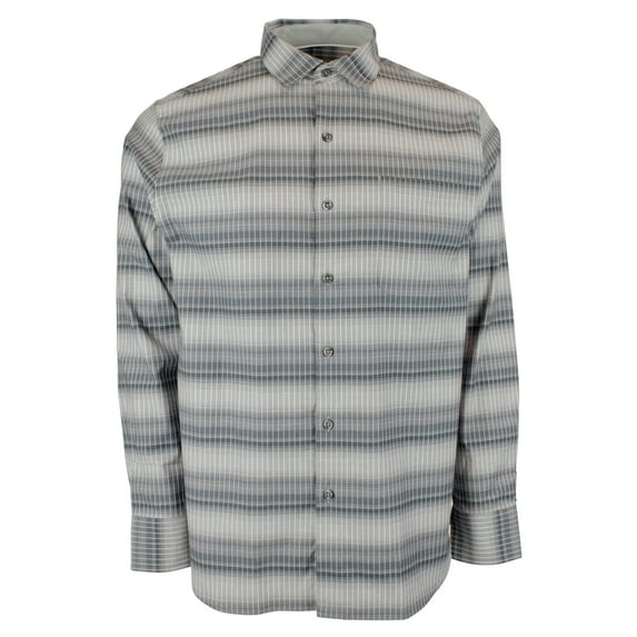 Tommy Bahama Long Sleeve Lazlo Ombre Stripe Silk Blend Camp Shirt,4XLB