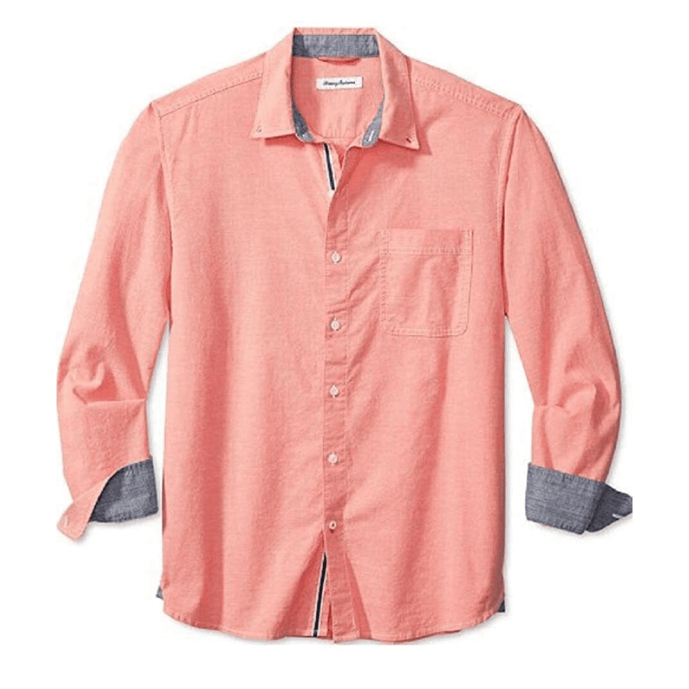 Tommy Mendocino Long Sleeve Plaid Shirt in Pure Coral main image 0