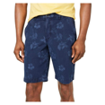 thumbnail image 1 of Tommy Bahama Maraggio Ripstop Men's Flat Front Shorts, Maritime Blue Floral 32, 1 of 2