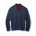 thumbnail image 1 of Tommy Bahama Men Flipshore Half Zip MockNeck Sweatshirt, Coastline Heather, 2XLT, 1 of 3