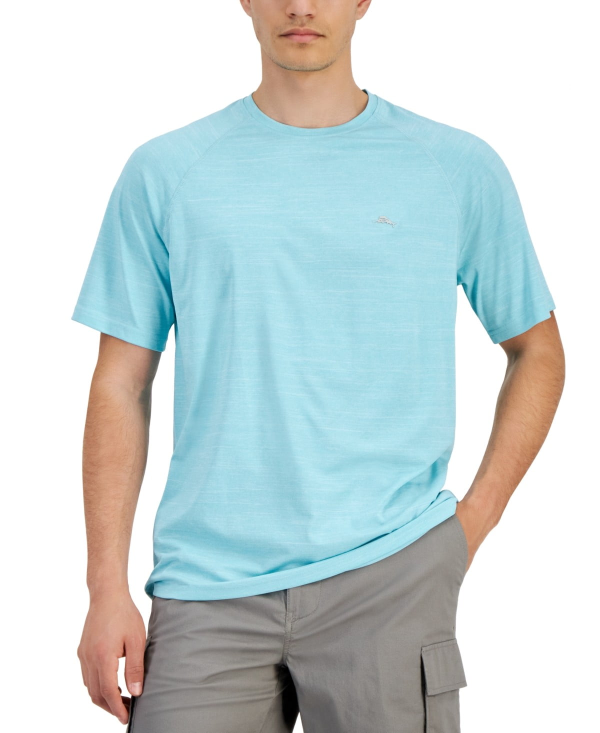 Tommy Bahama Men Regular fit Short Sleeve T-Shirt Shirt XXXL Blue Solid