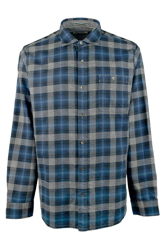 Men's Big & Tall Canyon Beach Cozy Check Long Sleeve Woven Shirt 3XLT