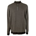 thumbnail image 1 of Tommy Bahama Men's Big & Tall Flip Coast Half-Zip Reversible Pullover Sweatshirt CHthr 2XLT Coal Heather, 1 of 4