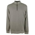 thumbnail image 1 of Tommy Bahama Men's Big & Tall Flip Coast Half-Zip Reversible Pullover Sweatshirt CHthr 4XLB Coal Heather, 1 of 4
