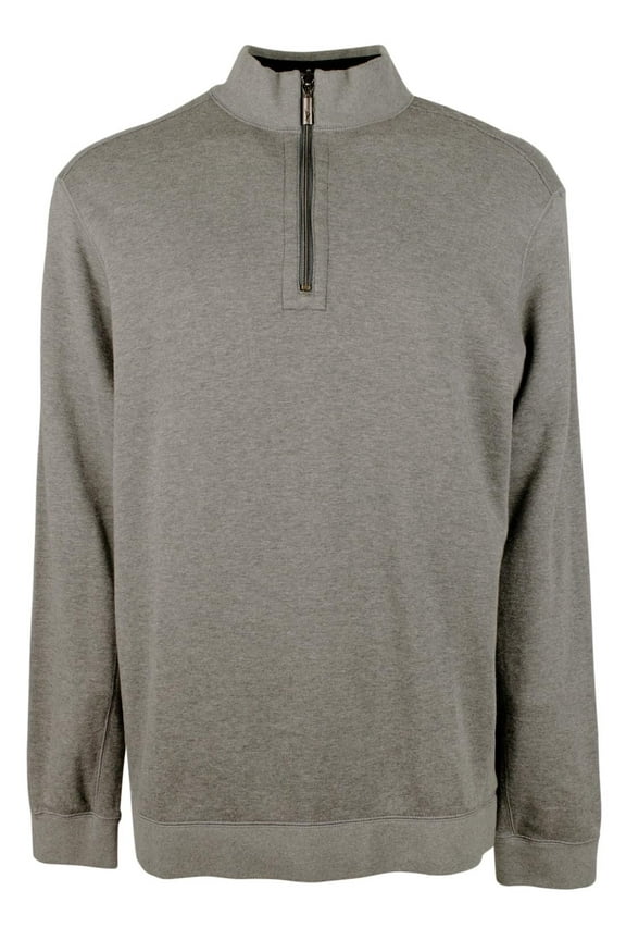 Men's Big & Tall Flip Coast Half-Zip Reversible Pullover Sweatshirt CHthr 4XLB Coal Heather