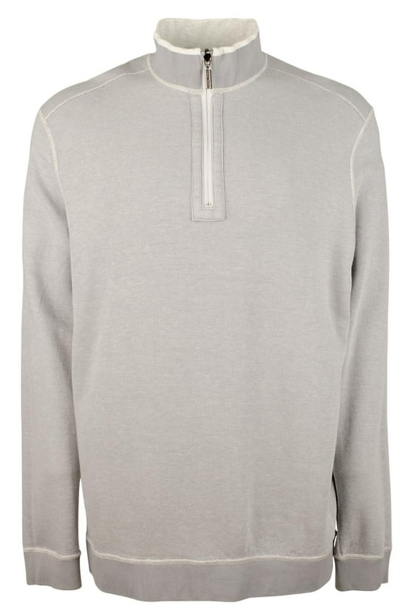 Men's Big & Tall Flip Coast Half-Zip Reversible Pullover Sweatshirt ClHthr 4XB