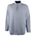 thumbnail image 1 of Tommy Bahama Men's Big & Tall Flipfield Snap Mock Reversible Pullover Sweatshirt RHthr 2XB, 1 of 6