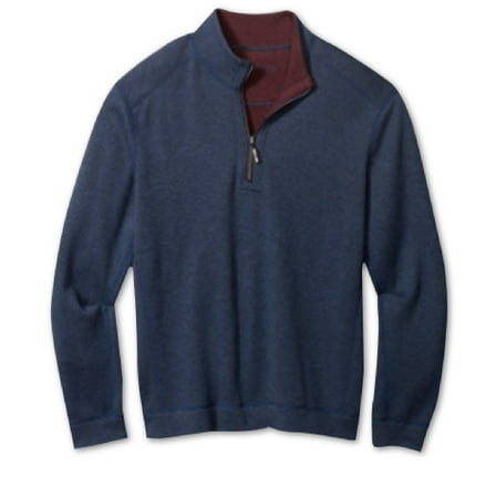 Tommy Bahama Men's Flipshore Reversible Quarter Zip Pullover Blue Size XX-Large