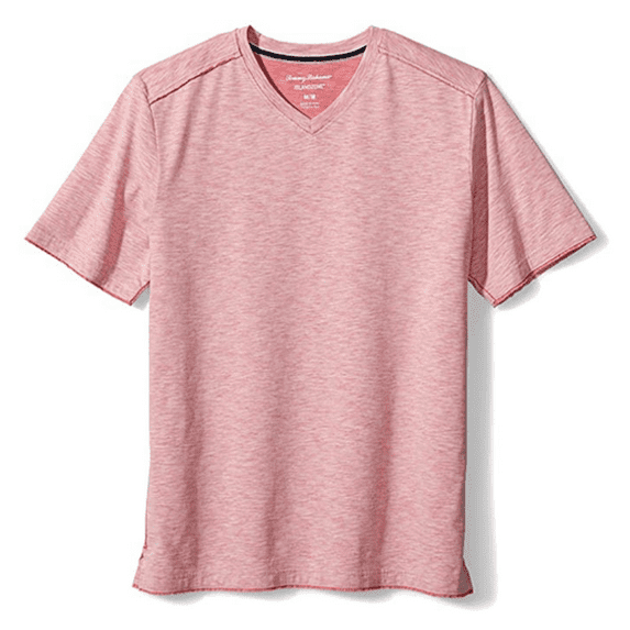 Tommy Bahama Men's Fray Day Harbor V-Neck Tee, Red Sail, M
