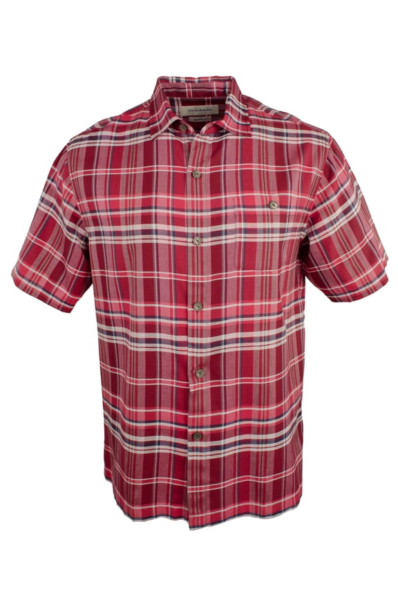 Men's Manoa Madras Silk Short Sleeve Shirt-JR-S