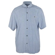 Tommy Bahama Mens, Marciano Tiles Camp Shirt, Island Navy, S