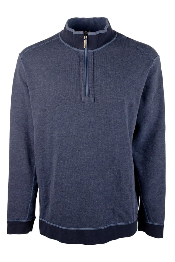 Men's Men's Big & Tall Flip Coast Half-Zip Reversible Pullover Sweatshirt BNHthr 2XLT