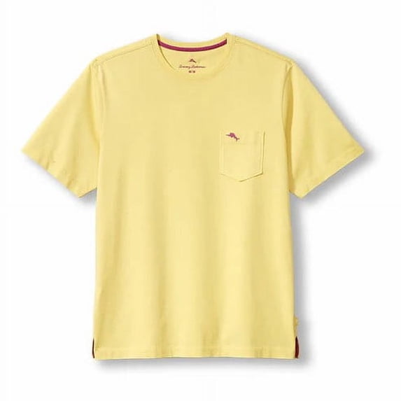 Tommy Bahama Men's New Bali Skyline Tee with Pocket (US, Alpha, XX-Large, Regular, Regular, Radiant Sun)