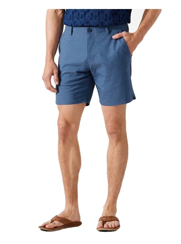 Tommy Bahama Oceanside Poplin Pull-On Shorts - Cave