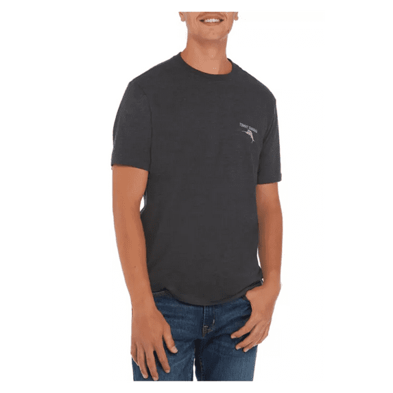 Tommy Bahama Men's Physical Therapy Graphic T-Shirt,Coal Heather, M