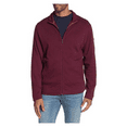 thumbnail image 1 of Tommy Bahama Men's Ravello Jersey Zip Front Jacket Aged Claret Size L, 1 of 2
