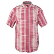 Tommy Bahama Mens Red Who Got Ikat Stripe Short-sleeve Woven Shirt