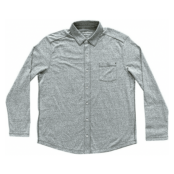 Tommy Bahama Men's T222046 Bodega Beach IslandZone® Shirt Coal M