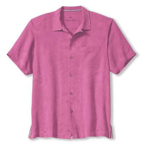 Tommy Bahama ST325384 Tropic Isles Silk Camp Shirt Very Berry S