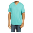 thumbnail image 1 of Tommy Bahama Men's Wave Tropic V Neck Tee Shirt, Azul Mar, M, 1 of 2