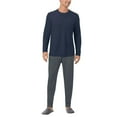 thumbnail image 1 of Tommy Bahama Men�s 2-piece Relaxed Fit Logo Embroidered Lounge Set (Blue,Medium), 1 of 6