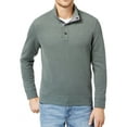 thumbnail image 1 of Tommy Bahama Mens Cold Springs Mock-Collar Henley Sweater, Green, Small, 1 of 1