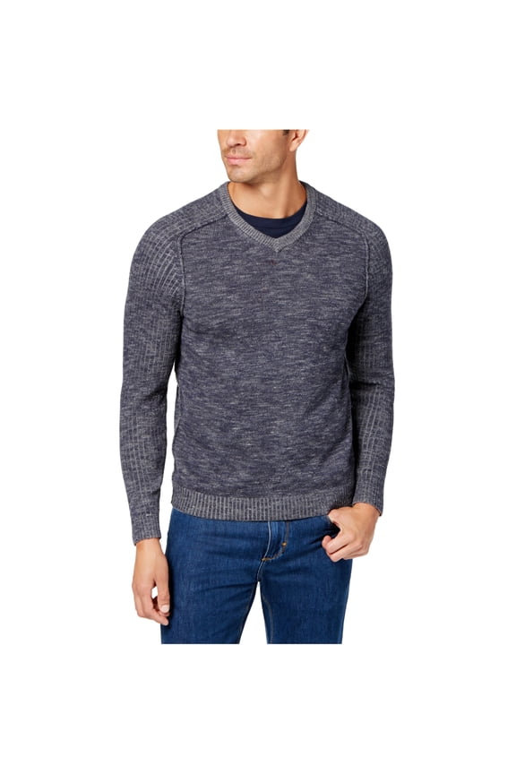 Mens Gran Rey Reversible V Neck Sweater Ocean Deep XL