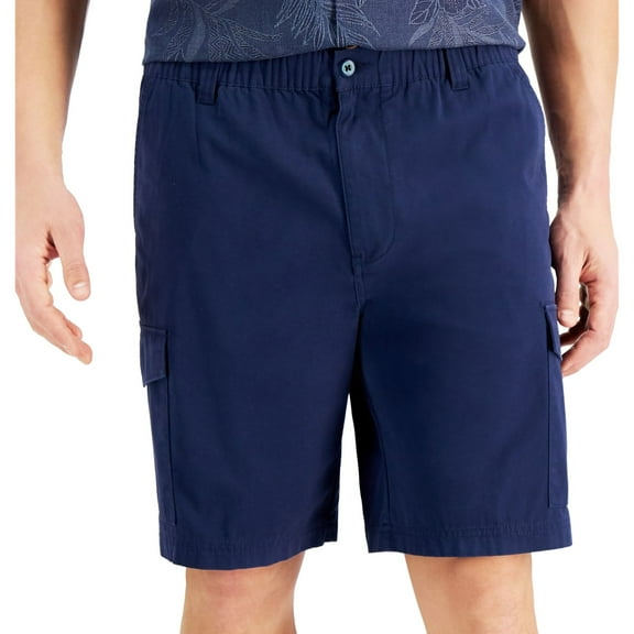 Tommy Bahama Mens Jungle Beach 9 Inch Casual Cargo Shorts, Blue, XX-Large
