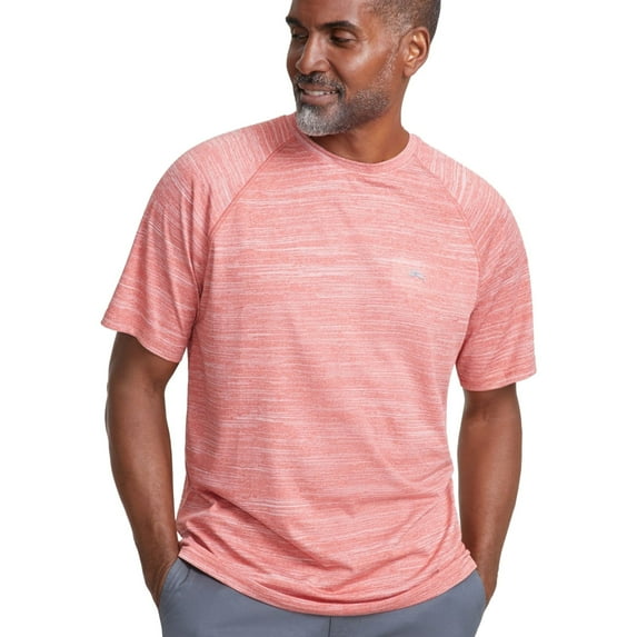 Tommy Bahama Mens North Isle Active Crewneck Basic T-Shirt, Red, Large