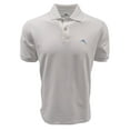 thumbnail image 1 of Tommy Bahama Mens Polo Shirt New Marlin Around Polo Short Sleeve Polo Shirts (Medium, White (Light Blue Logo)), 1 of 2