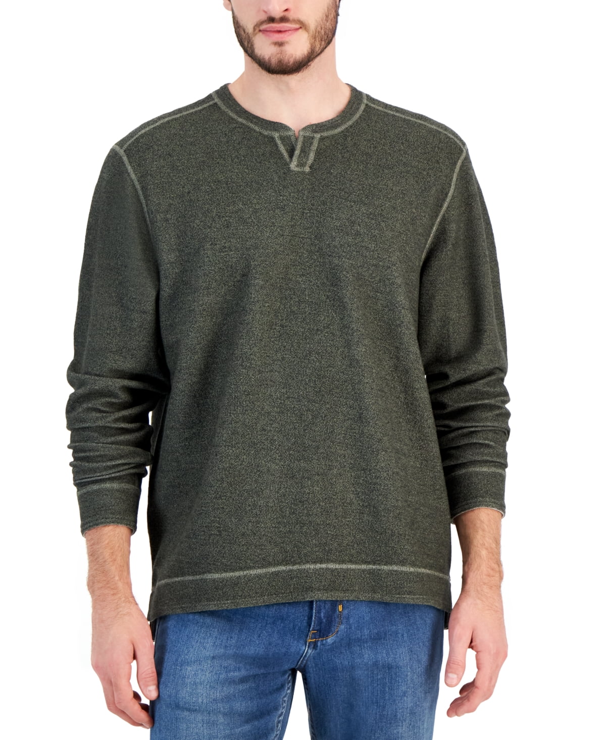 Tommy Bahama Mens Regular fit Long Sleeve Casual Sweatshirt Small Green