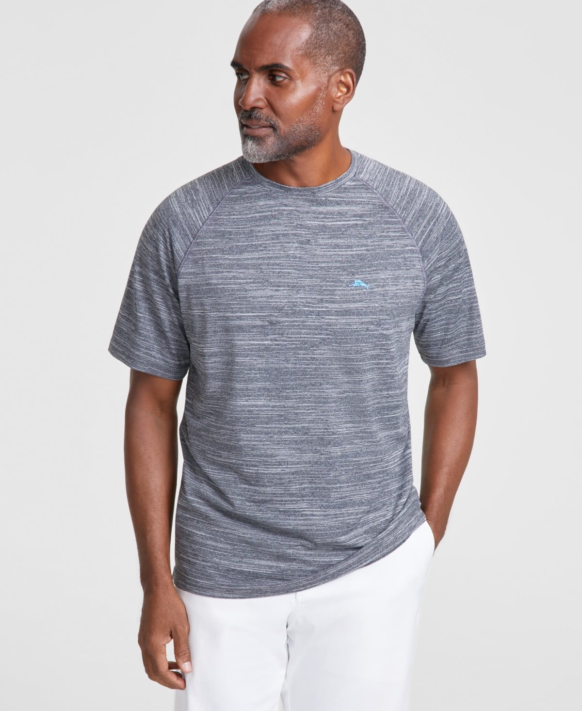 Tommy Bahama Mens Regular fit Short Sleeve T-Shirt Shirt Small Grey