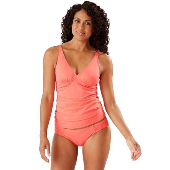 DSF Over The-Shoulder Tankini, Paradise Coral, Small