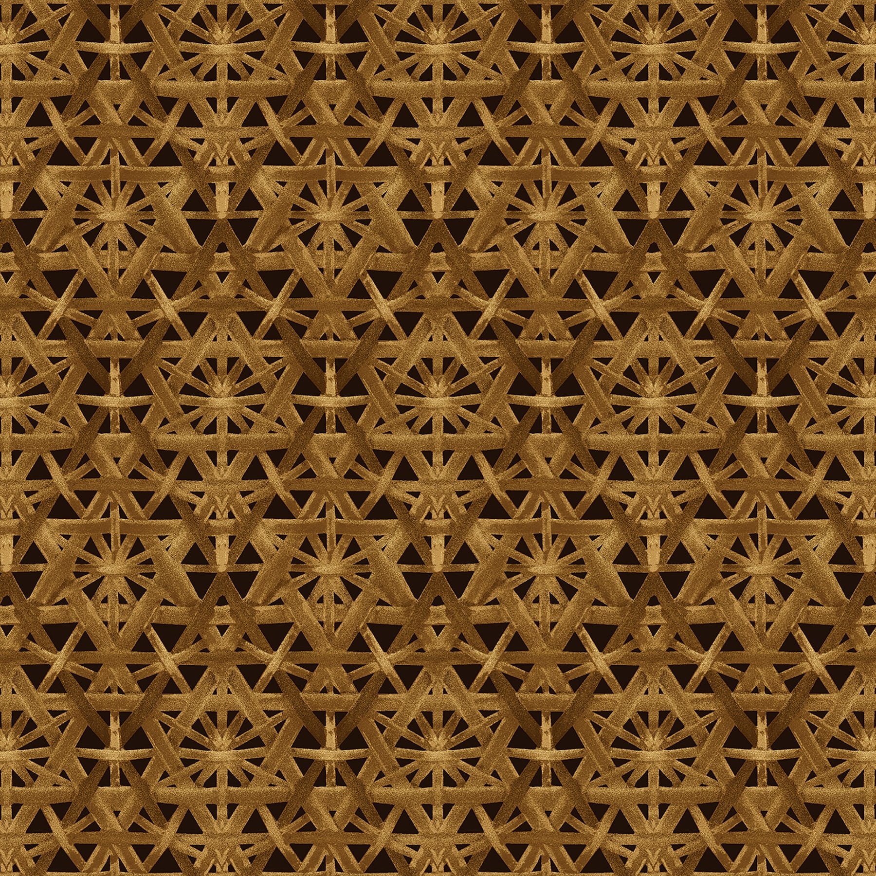 Pecan Rattan Lattice Peel and Stick Wallpaper