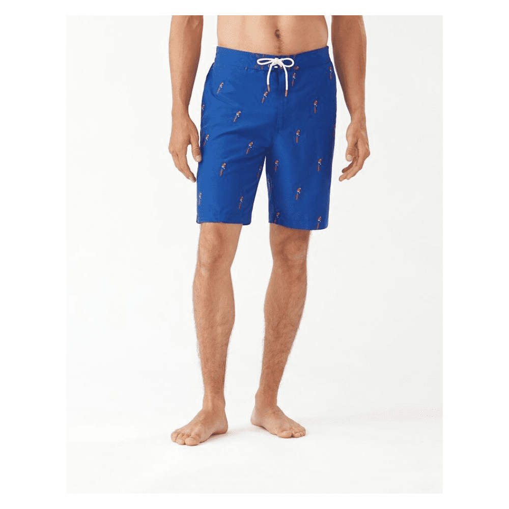 Tommy Bahama ST924530 Baja Parrot Mamba 9 Inch Board Shorts Cobalt Haze M Walmart